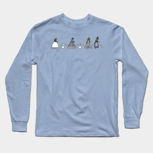 The Looking-Glass Chess Set Long Sleeve T-Shirt